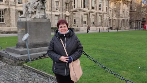 Ana Mora&ntilde;o, durante su estancia en Dubl&iacute;n
