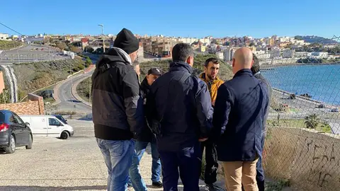 Visita del PSOE a Arcos Quebrados