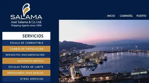 Portada de la p&aacute;gina web oficial de Salama