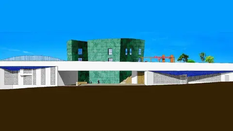  Reproducci&oacute;n de un plano del proyecto del centro c&iacute;vico de El Pr&iacute;ncipe 