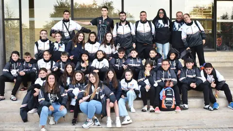 Jugadores de las selecciones de Minisbasket de la Federaci&oacute;n de Baloncesto