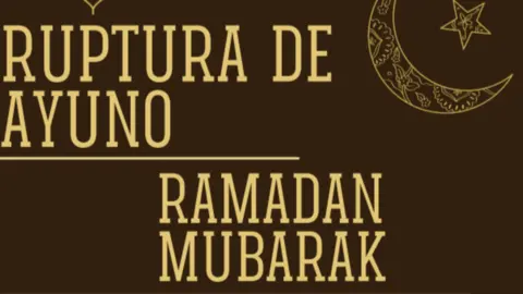 Parte del cartel promocional del iftar organizado por la Casa de la Juventud