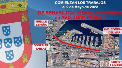 cartel asfalto juan pablo II