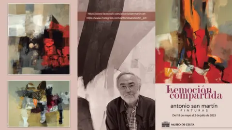 Parte del cartel promocional de 'La emoci&oacute;n compartida', de Antonio San Mart&iacute;n
