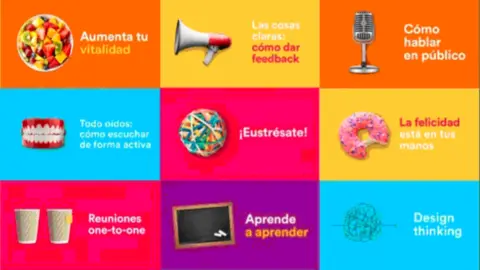 Parte del cat&aacute;logo de cursos online del Plan sobre Drogas
