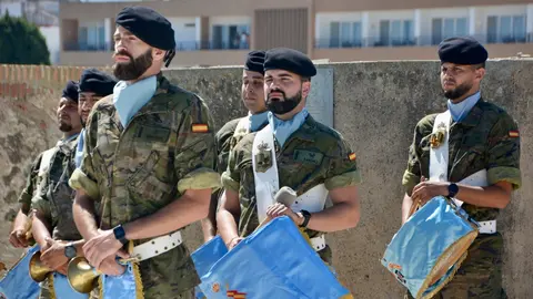 Santiago Ap&oacute;stol militares ej&eacute;rcito arriado bandera Murallas Reales Caballer&iacute;a 2023