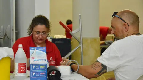 Donaci&oacute;n de sangre transfusi&oacute;n donantes solidaridad Teatro Auditorio Revell&iacute;n