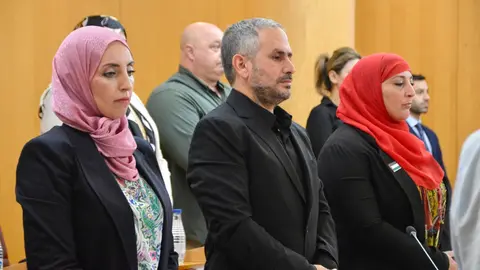 Pleno Asamblea interpelaciones octubre 2023 Israel Palestina conflicto guerra paz minuto silencio