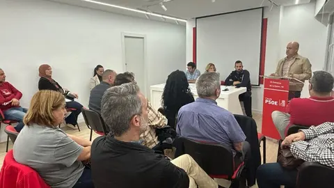 La sede del PSOE, durante una reuni&oacute;n ordinaria de la Ejecutiva Regional del partido