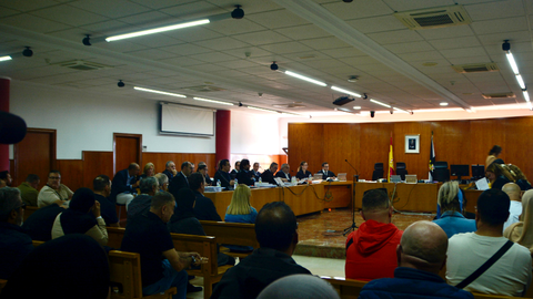  Sala de la Audiencia Provincial donde se est&aacute; desarrollando el juicio por el Caso Emvicesa / Alejandro Castillo 