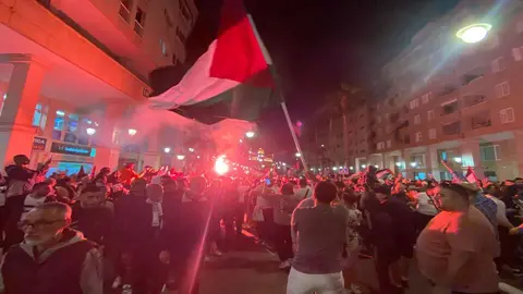 La manifestaci&oacute;n por Palestina en Gran V&iacute;a