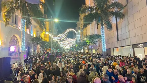 Un momento del encendido navide&ntilde;o de 2023. /A.I.