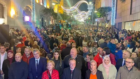 Un momento del encendido navide&ntilde;o de 2023. /A.I.