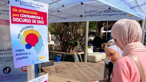 Un stand en Ceuta.
