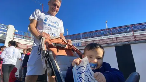 Momentos previos al inicio de la marcha del Colegio La Inmaculada. /A.I.