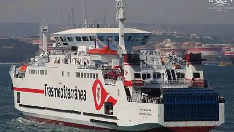 El ferry 'Ciudad de M&aacute;laga'