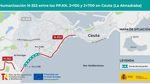 Mapa de la zona de actuaci&oacute;n.