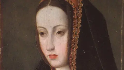 Retrato al &oacute;leo de Juana I de Castilla