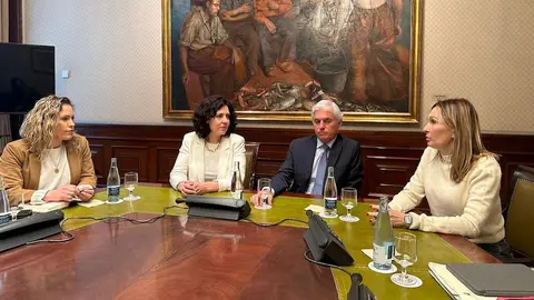 Miembros de la mesa de insularidad.