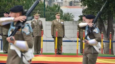 Ej&eacute;rcito militar desfile parada Caballer&iacute;a Montesa aniversario 2024