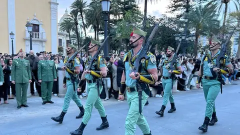 Legi&oacute;n legionarios Ej&eacute;rcito lluvia Encuentro 2024 Semana Santa