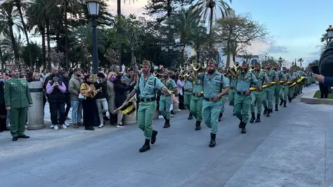 Legi&oacute;n legionarios Ej&eacute;rcito lluvia Encuentro 2024 Semana Santa