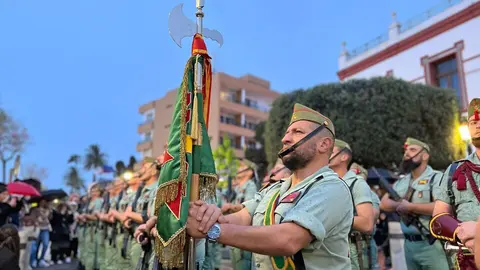 Legi&oacute;n legionarios Ej&eacute;rcito lluvia Encuentro 2024 Semana Santa