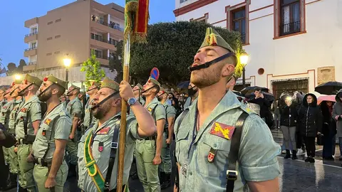 Legi&oacute;n legionarios Ej&eacute;rcito lluvia Encuentro 2024 Semana Santa