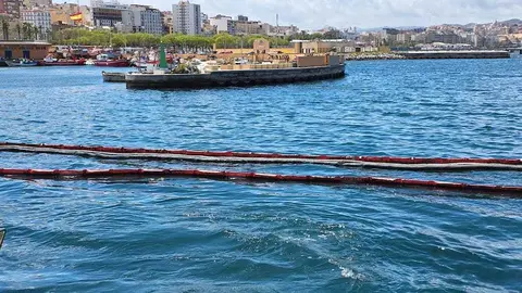 Estado actual de la mar en la zona del vertido.