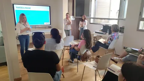 Un aula del Mare Nostrum, durante una Escuela de Familias de FAMPA Cuatro Culturas
