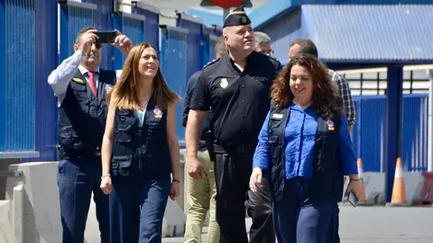 Frontera Tarajal OPE Operaci&oacute;n Paso Estrecho 2024 visita directora general Protecci&oacute;n Civil Virginia Barcones