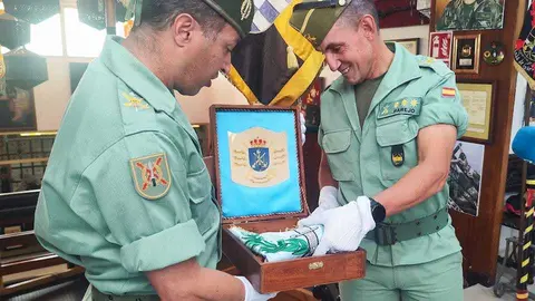 Entrega del Guion de la XIX Bandera de Operaciones Especiales 'Maderal Oelaga' (BOEL XIX) el Museo de la Legi&oacute;n