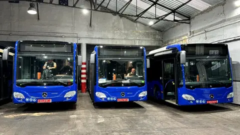 Los nuevos autobuses ya est&aacute;n en Ceuta pero a&uacute;n no pueden funcionar