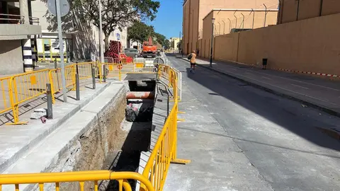 Obras para la instalaci&oacute;n del cable el&eacute;ctrico submarino que conectar&aacute; Ceuta con la pen&iacute;nsula