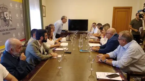 Un momento de la reuni&oacute;n para tratar el informe sobre aduanas.
