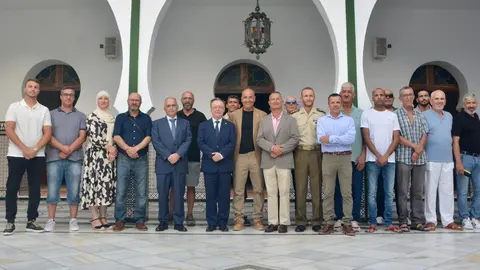 Hermandad Guardias Civiles Descendientes Amigos Regulares homenaje 110 aniversario ind&iacute;genas mezquita Muley El Mehdi