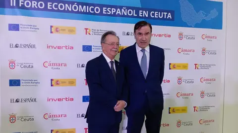 Vivas y Pedro J., antes de comenzar el II Foro Econ&oacute;mico Espa&ntilde;ol