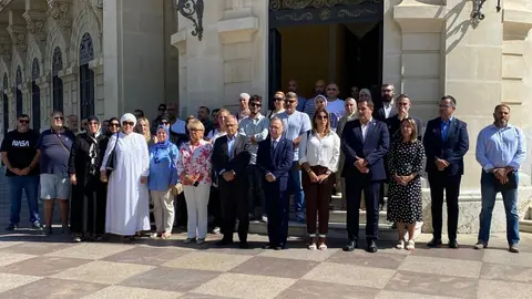 Minuto de silencio ayuntamiento inmigraci&oacute;n inmigrantes Marruecos crisis migratoria
