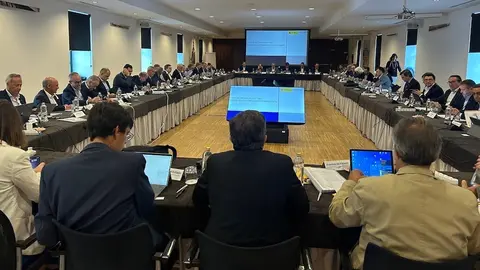 Mesa de trabajo en la que particip&oacute; la Autoridad Portuaria de Ceuta.