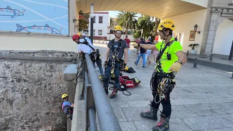 Bomberos practican para las II Jornadas de Rescate