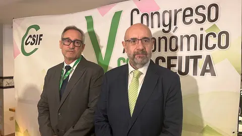 Juan Iglesias y Miguel Borra, presidente auton&oacute;mico y nacional de CSIF respectivamente