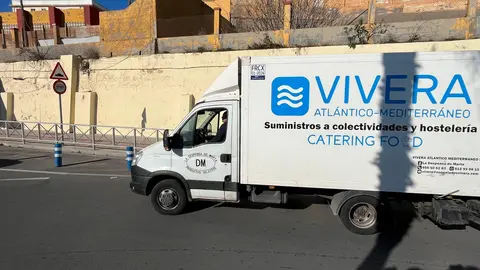 Cami&oacute;n de Vivera Atl&aacute;ntica tratando de cruzar hacia Marruecos.