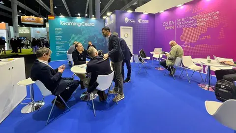 Stand de Ceuta en la Feria ICE de Barcelona sobre juego online