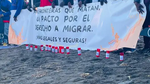 La llegada de la XXII Marcha por la Dignidad a la playa del Tarajal14
