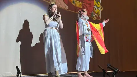 Actuación de la chirigota 'El que sale de copas'. 1