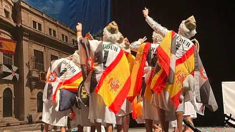 Actuación de la chirigota 'El que sale de copas'. 15
