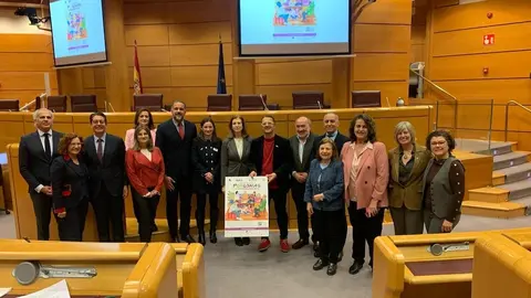Abdelhakim Abdeselam en el senado durante el D&iacute;a Mundial de las Enfermedades Raras