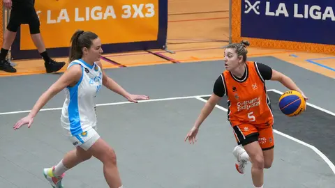 Un partido de la Liga3x3 femenina.
