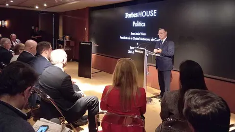 El presidente de la Ciudad, Juan Vivas, en el evento Forbes House en Madrid3