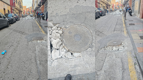 Socavón en San Daniel